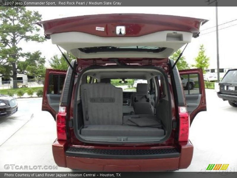 Red Rock Pearl / Medium Slate Gray 2007 Jeep Commander Sport