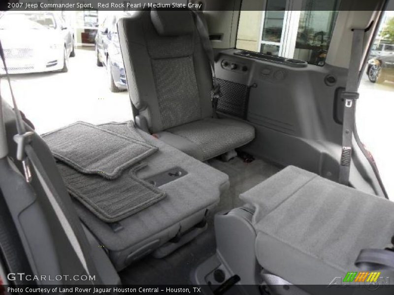 Red Rock Pearl / Medium Slate Gray 2007 Jeep Commander Sport