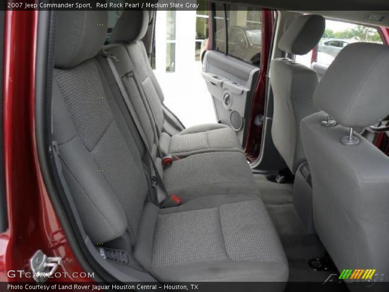 Red Rock Pearl / Medium Slate Gray 2007 Jeep Commander Sport