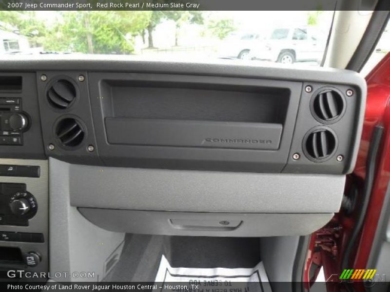 Red Rock Pearl / Medium Slate Gray 2007 Jeep Commander Sport
