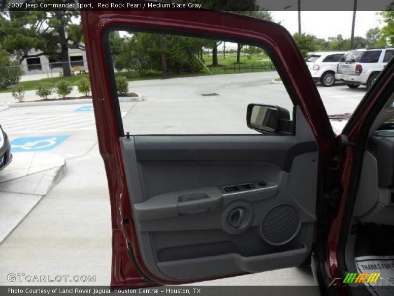 Red Rock Pearl / Medium Slate Gray 2007 Jeep Commander Sport