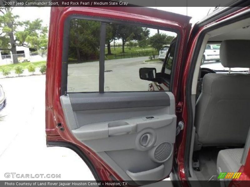 Red Rock Pearl / Medium Slate Gray 2007 Jeep Commander Sport