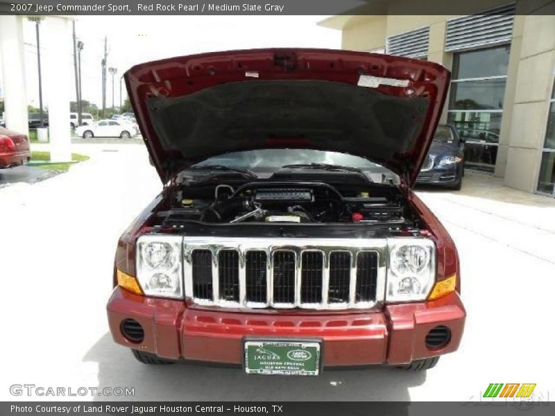 Red Rock Pearl / Medium Slate Gray 2007 Jeep Commander Sport