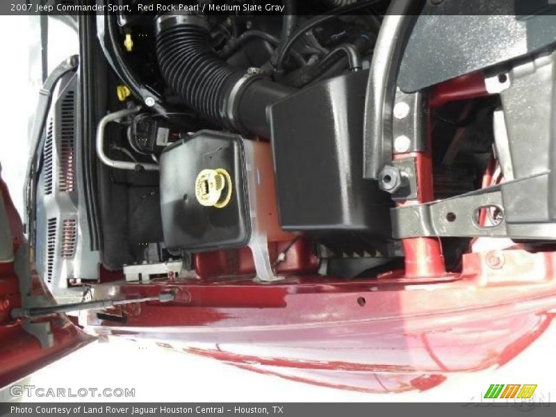 Red Rock Pearl / Medium Slate Gray 2007 Jeep Commander Sport