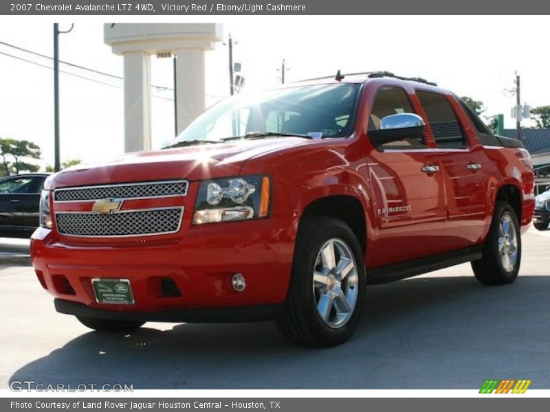 Victory Red / Ebony/Light Cashmere 2007 Chevrolet Avalanche LTZ 4WD