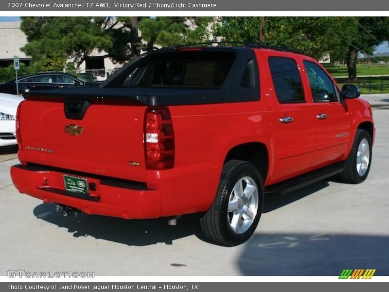 Victory Red / Ebony/Light Cashmere 2007 Chevrolet Avalanche LTZ 4WD