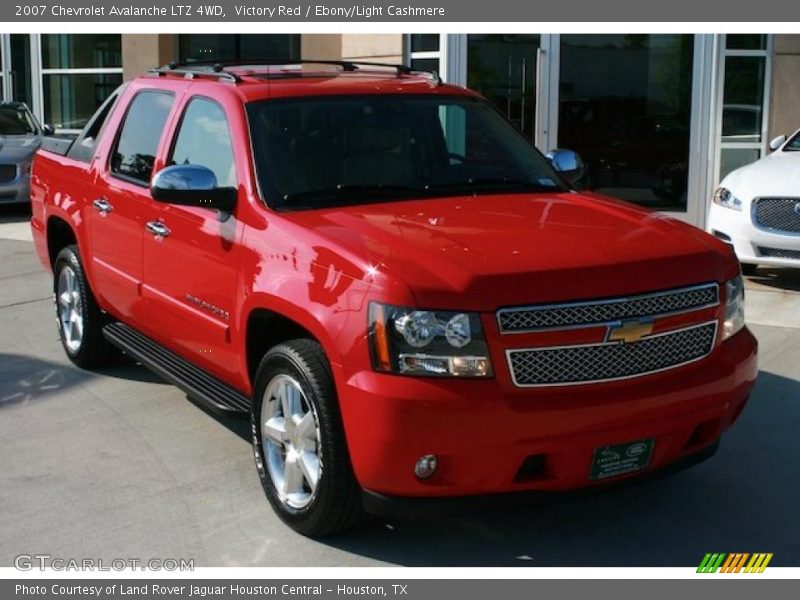 Victory Red / Ebony/Light Cashmere 2007 Chevrolet Avalanche LTZ 4WD