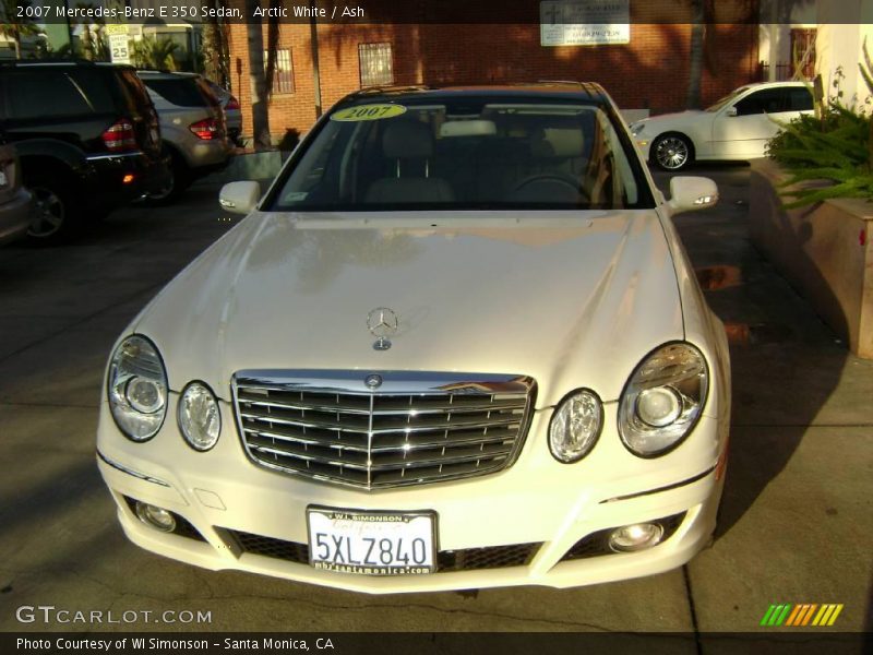 Arctic White / Ash 2007 Mercedes-Benz E 350 Sedan