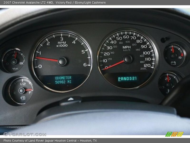 Victory Red / Ebony/Light Cashmere 2007 Chevrolet Avalanche LTZ 4WD