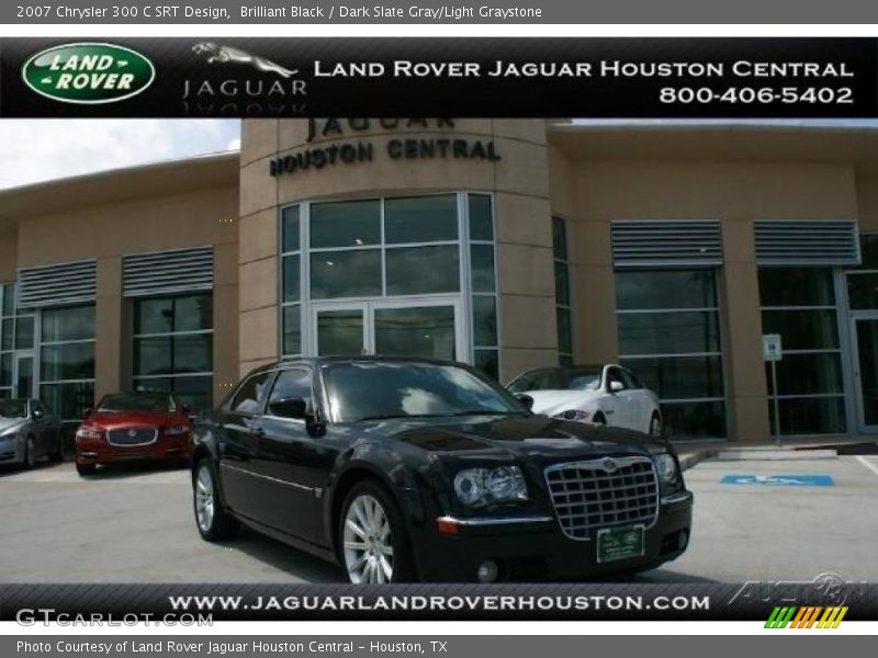 Brilliant Black / Dark Slate Gray/Light Graystone 2007 Chrysler 300 C SRT Design