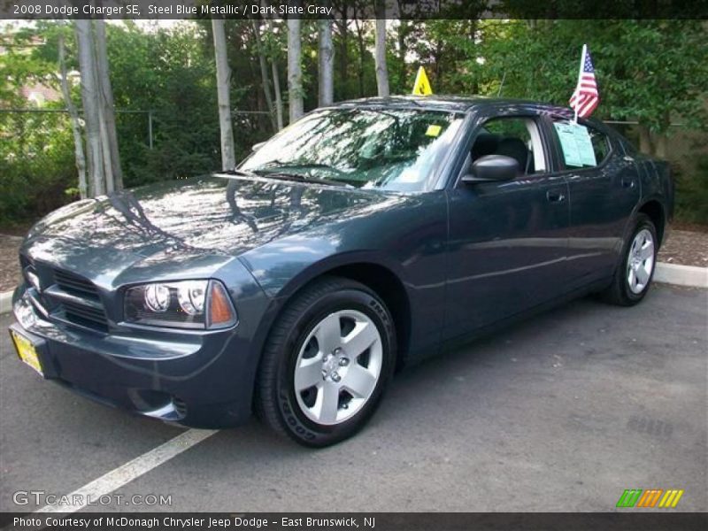 Steel Blue Metallic / Dark Slate Gray 2008 Dodge Charger SE