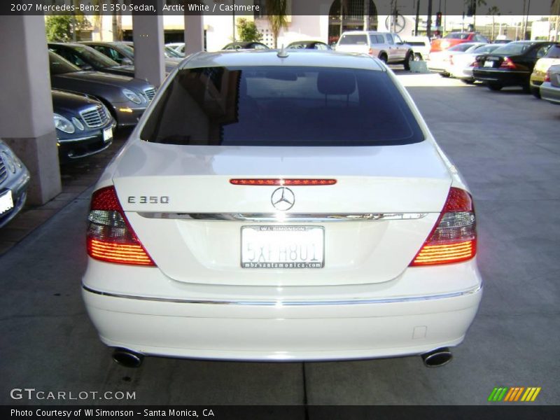 Arctic White / Cashmere 2007 Mercedes-Benz E 350 Sedan