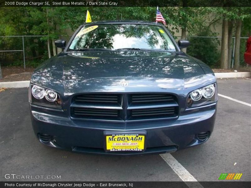 Steel Blue Metallic / Dark Slate Gray 2008 Dodge Charger SE