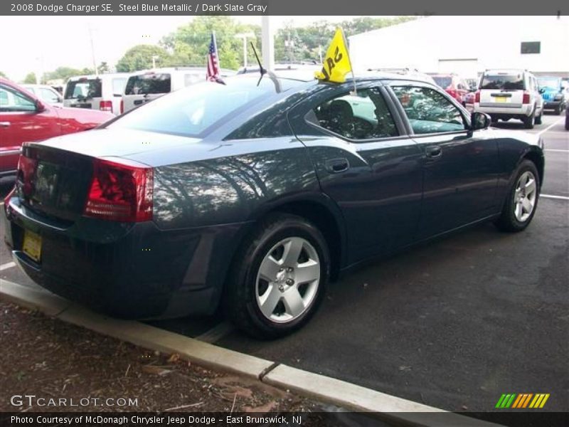 Steel Blue Metallic / Dark Slate Gray 2008 Dodge Charger SE