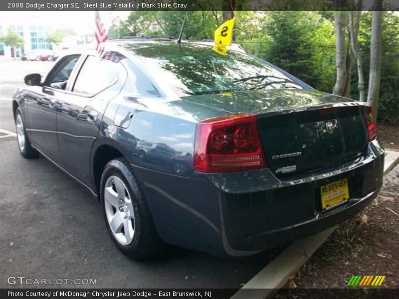 Steel Blue Metallic / Dark Slate Gray 2008 Dodge Charger SE