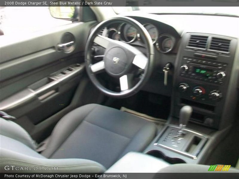 Steel Blue Metallic / Dark Slate Gray 2008 Dodge Charger SE