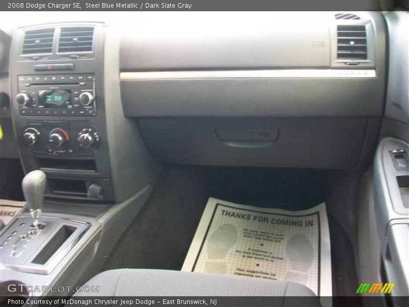 Steel Blue Metallic / Dark Slate Gray 2008 Dodge Charger SE