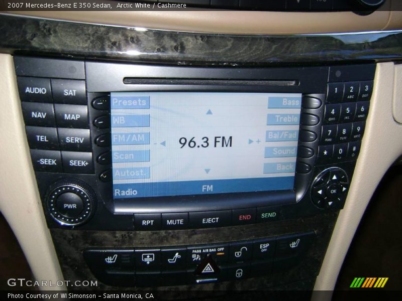 Arctic White / Cashmere 2007 Mercedes-Benz E 350 Sedan
