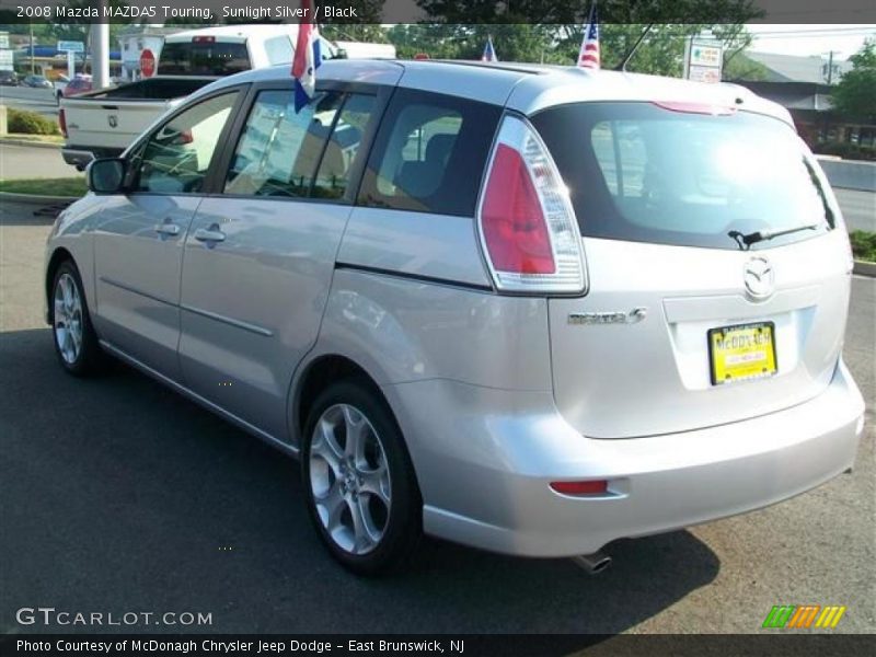Sunlight Silver / Black 2008 Mazda MAZDA5 Touring