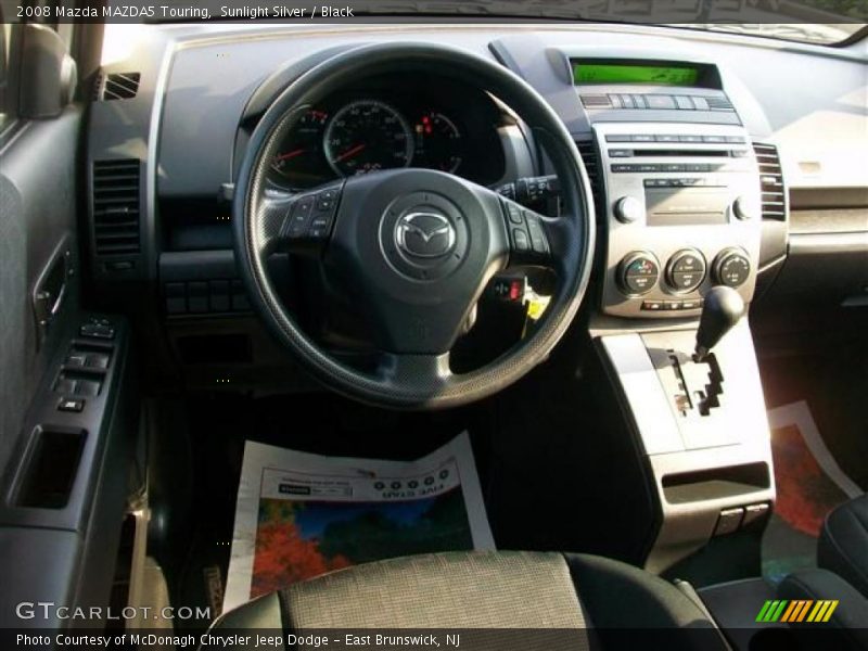 Sunlight Silver / Black 2008 Mazda MAZDA5 Touring