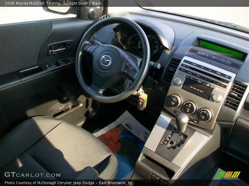 Sunlight Silver / Black 2008 Mazda MAZDA5 Touring