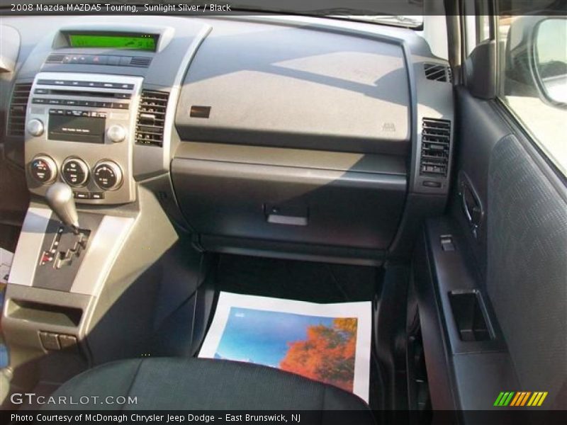 Sunlight Silver / Black 2008 Mazda MAZDA5 Touring