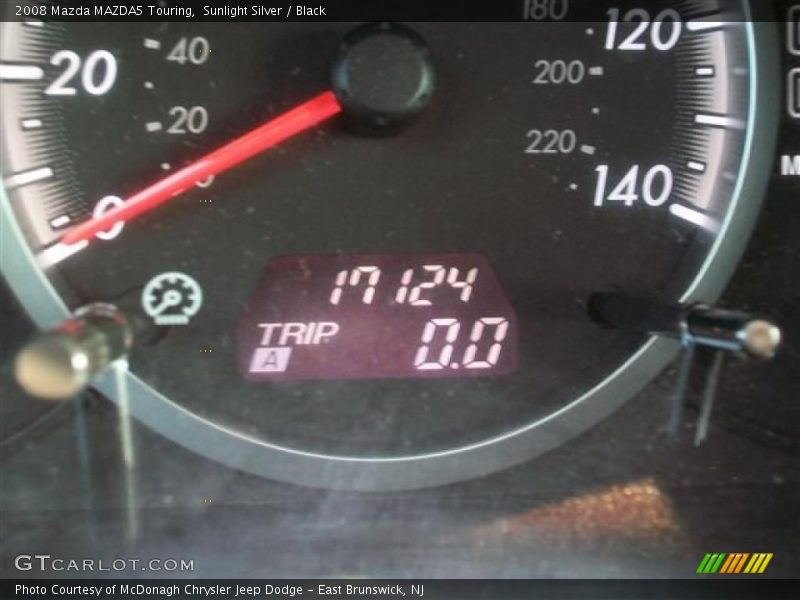 Sunlight Silver / Black 2008 Mazda MAZDA5 Touring