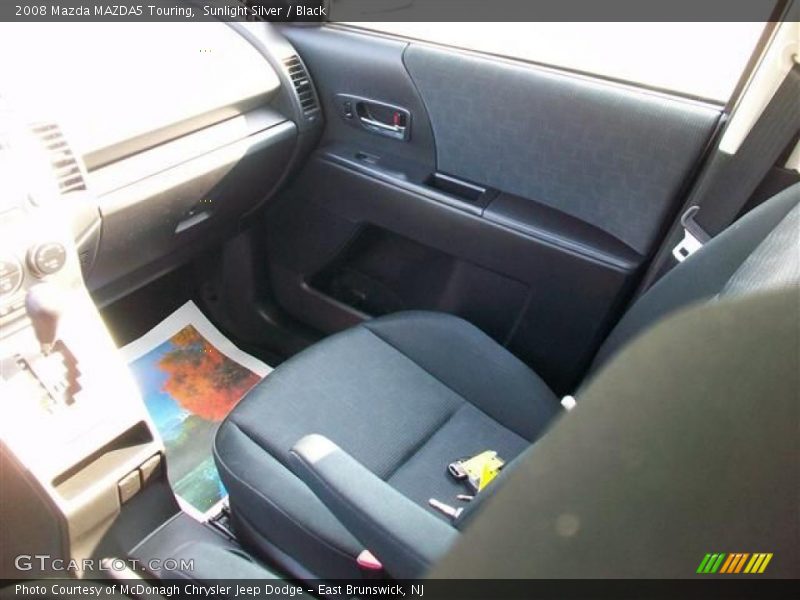 Sunlight Silver / Black 2008 Mazda MAZDA5 Touring