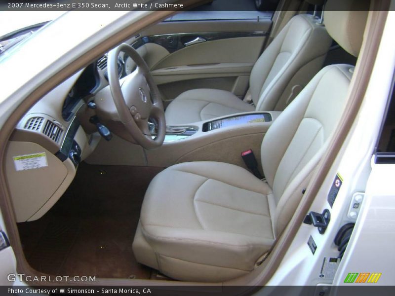 Arctic White / Cashmere 2007 Mercedes-Benz E 350 Sedan
