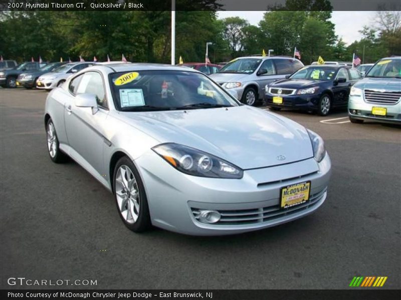 Quicksilver / Black 2007 Hyundai Tiburon GT