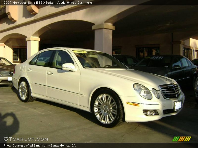 Arctic White / Cashmere 2007 Mercedes-Benz E 350 Sedan