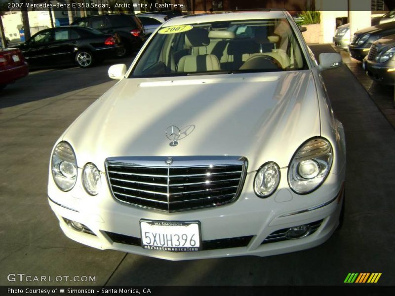 Arctic White / Cashmere 2007 Mercedes-Benz E 350 Sedan