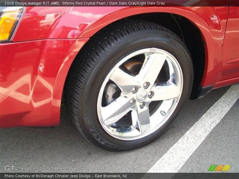 Inferno Red Crystal Pearl / Dark Slate Gray/Light Slate Gray 2008 Dodge Avenger R/T AWD
