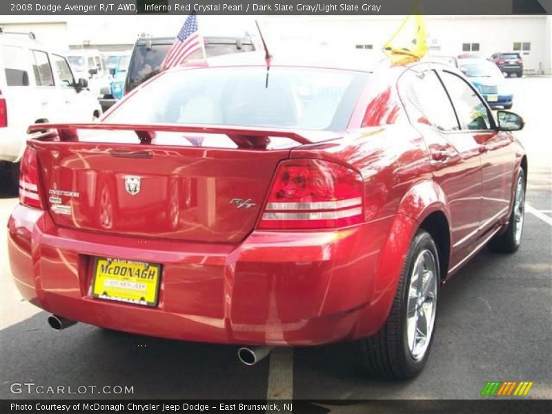 Inferno Red Crystal Pearl / Dark Slate Gray/Light Slate Gray 2008 Dodge Avenger R/T AWD