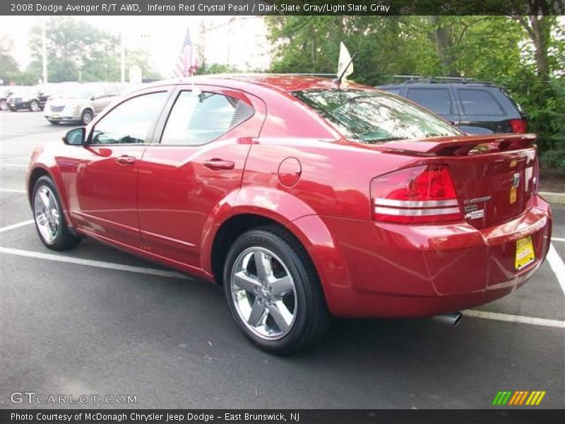 Inferno Red Crystal Pearl / Dark Slate Gray/Light Slate Gray 2008 Dodge Avenger R/T AWD