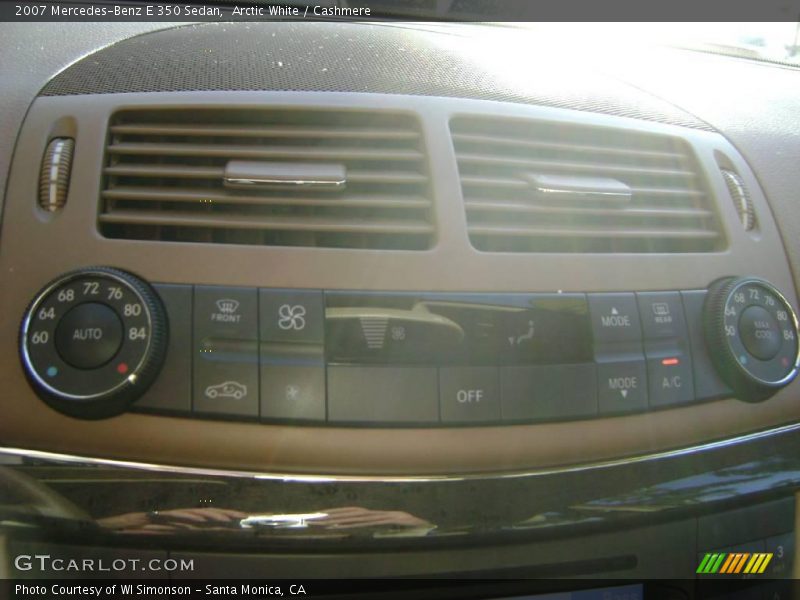 Arctic White / Cashmere 2007 Mercedes-Benz E 350 Sedan