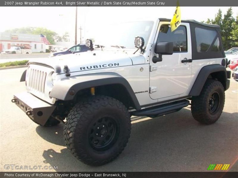 Bright Silver Metallic / Dark Slate Gray/Medium Slate Gray 2007 Jeep Wrangler Rubicon 4x4