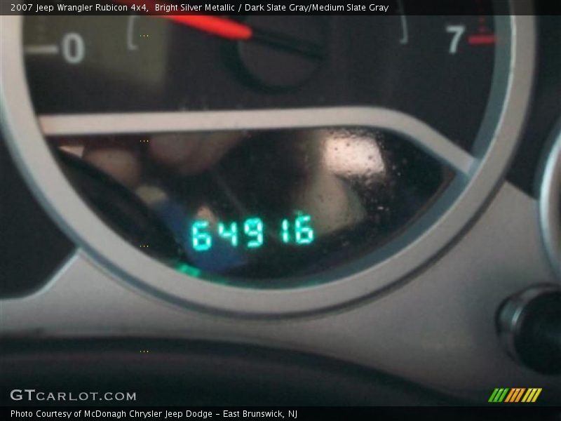 Bright Silver Metallic / Dark Slate Gray/Medium Slate Gray 2007 Jeep Wrangler Rubicon 4x4