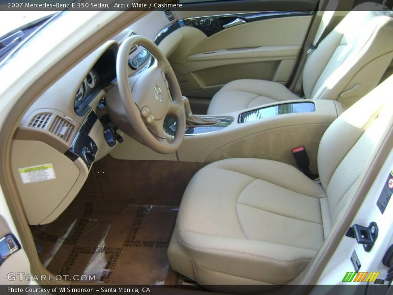 Arctic White / Cashmere 2007 Mercedes-Benz E 350 Sedan
