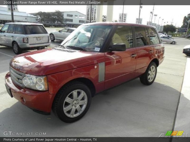 Rimini Red Metallic / Sand/Jet 2008 Land Rover Range Rover V8 HSE