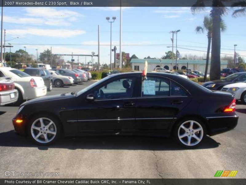 Black / Black 2007 Mercedes-Benz C 230 Sport