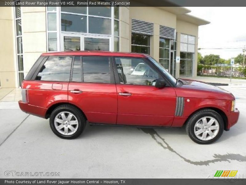 Rimini Red Metallic / Sand/Jet 2008 Land Rover Range Rover V8 HSE