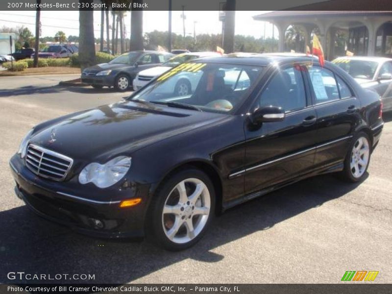 Black / Black 2007 Mercedes-Benz C 230 Sport
