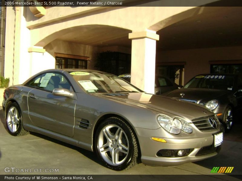 Pewter Metallic / Charcoal 2006 Mercedes-Benz SL 500 Roadster