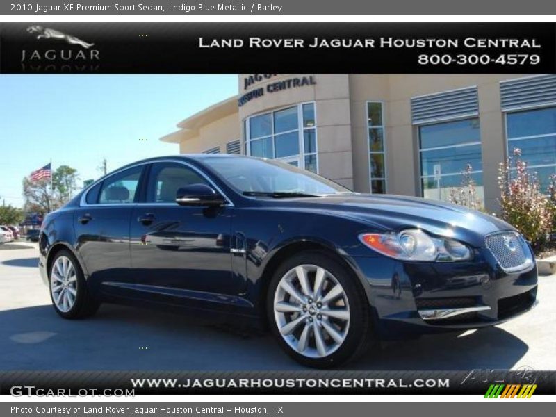 Indigo Blue Metallic / Barley 2010 Jaguar XF Premium Sport Sedan