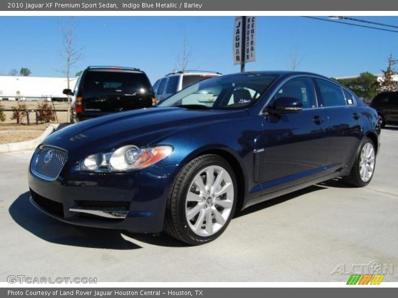Indigo Blue Metallic / Barley 2010 Jaguar XF Premium Sport Sedan