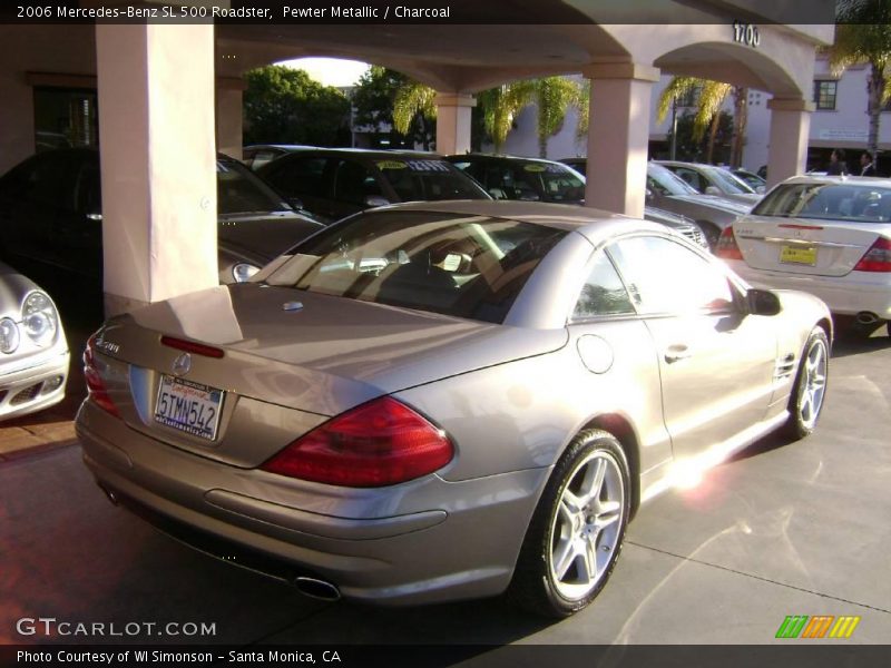 Pewter Metallic / Charcoal 2006 Mercedes-Benz SL 500 Roadster