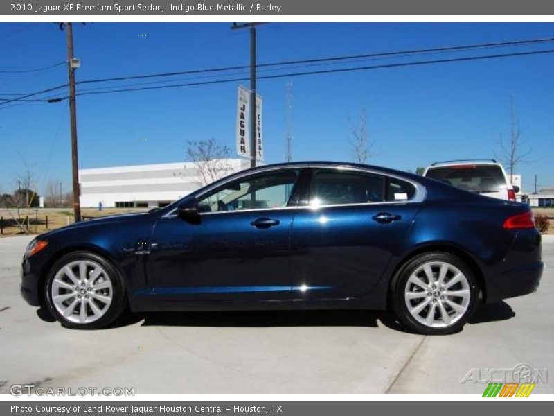 Indigo Blue Metallic / Barley 2010 Jaguar XF Premium Sport Sedan