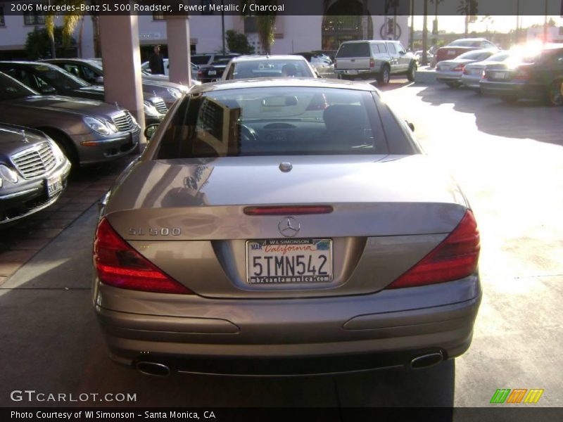 Pewter Metallic / Charcoal 2006 Mercedes-Benz SL 500 Roadster