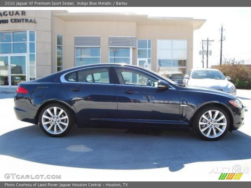 Indigo Blue Metallic / Barley 2010 Jaguar XF Premium Sport Sedan